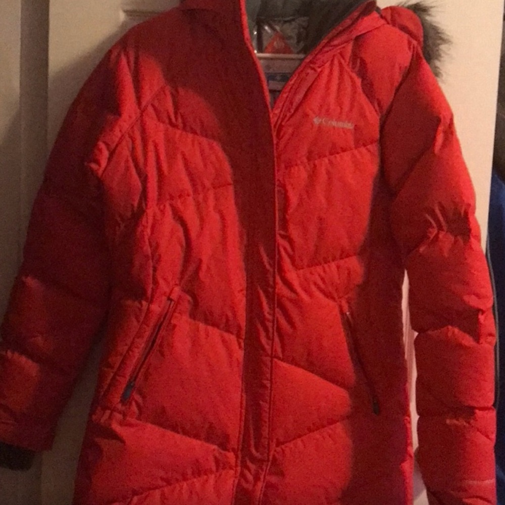 Columbia Women's Red Puffer Jacket